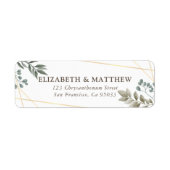 Rustikale Wasserfarbenfolien Geometrische Hochzeit (Vorne)