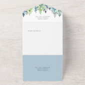 Rustikale Wasserfarbengebirge All In One Einladung (Außenbereich)