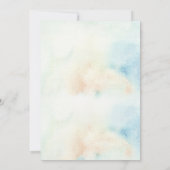 Rustikale Wasserfarbengebirge Save the Date Einladung (Rückseite)