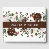 Rustikale Wasserfarbengeometrische Hochzeit Gästebuch (Rückseite)