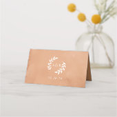 Rustikale Wasserfarbenhochzeit Platzkarte (Rückseite)