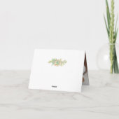 Rustikale Wasserfarbenkakteen Hochzeit Danke für I Karte (Rückseite)