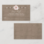 Rustikale Wasserfarbenkarte - Holzba Begleitkarte (Vorne/Hinten)