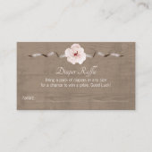 Rustikale Wasserfarbenkarte - Holzba Begleitkarte (Vorderseite)