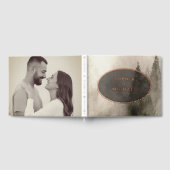 Rustikale Wasserfarbenprägung Einladende Fotovorla Gästebuch (Voll)