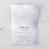 Rustikale Wasserfarbenschneeflocken Winter Wedding Einladung (Innenseite)