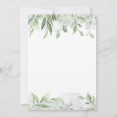 Rustikale Wasserfarbenwelt Bachelorette Einladung (Rückseite)