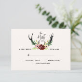 Rustikale Wasserfarbenwelt Boho Hunt ist über UAWG Einladung (Stehend Vorderseite)