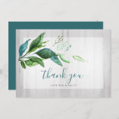 Rustikale Wasserfarbenwelt Danke an die Karten (Vorne/Hinten)