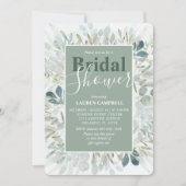 Rustikale Wasserfarbenwelt Einladung (Vorderseite)