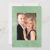 Rustikale Wasserfarbenwelt Geometrische Hochzeit Save The Date (Rückseite)