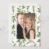 Rustikale Wasserfarbenwelt Landhausehe Hochzeit Einladung (Rückseite)