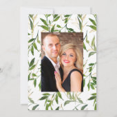 Rustikale Wasserfarbenwelt Landhausehe Hochzeit Save The Date (Rückseite)