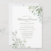 Rustikale Wasserfarbenwelt Probe Einladung (Vorderseite)