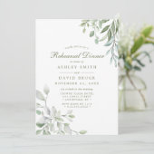 Rustikale Wasserfarbenwelt Probe Einladung (Stehend Vorderseite)