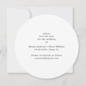 Rustikale Wasserfarbenwelt Save the Date Hochzeit Einladung (Rückseite)