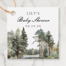 Rustikale Wasserfarbenwelt Wald-Wald Kinderdusche