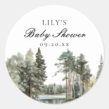 Rustikale Wasserfarbenwelt Wald-Wald Kinderdusche