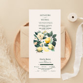 Rustikale Wasserfarbenzitruskröten, die alle in ei All In One Einladung