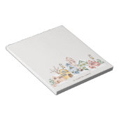 Rustikale Watercolor-Dorfhäuser im Winter nach Maß Notizblock (angewinkelt)