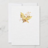 Rustikale Watercolor Herbstwoche | Einladung (Rückseite)