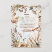 Rustikale Watercolor-Hochzeit Begleitkarte (Vorderseite)