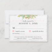 Rustikale Watercolor-Sukkulente Hochzeitskarte Einladung (Vorderseite)