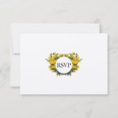 Rustikale Wattle Acacia Wedding RSVP Cards (Rückseite)
