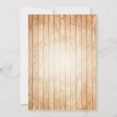 Rustikale Weckglas-Hochzeits-Einladung Einladung (Rückseite)