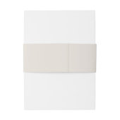 Rustikale wedding Blumen- und Geweihinitialen Einladungsbanderole (Rückseitenbeispiel)