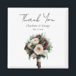 Rustikale Wedding Bouquet Blume Gastgeschenke Hoch Magnet<br><div class="desc">Die rustikale Blume Wedding Bouquet Gastgeschenke Hochzeit ist perfekt für Ihr minimalistisches Grün und Weiß Thema. Sie können leicht anpassen,  indem Sie den Text ändern,  um es zu Ihrem eigenen machen.</div>