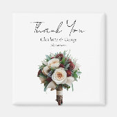 Rustikale Wedding Bouquet Blume Gastgeschenke Hoch Magnet (Vorne)