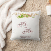 Rustikale Wedding Geweihe u. Wildblumen Kissen (Decke)