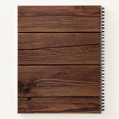 Rustikale Wedding Guest Book Greenery String Light Notizblock (Rückseite)