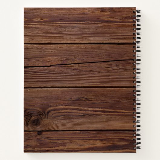 Rustikale Wedding Guest Book Greenery String Light Notizblock (Rückseite)