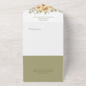 Rustikale weiche gelbe Sonnenblumen Kein Abendesse All In One Einladung (Außenbereich)