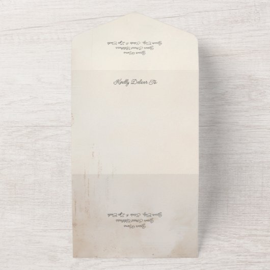 Rustikale weiche goldene Sonnenblumen QR-Code All In One Einladung (Außenbereich)