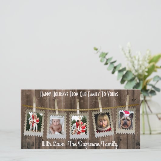 Rustikale Weihnachten (Stehend Vorderseite)