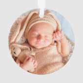 Rustikale Weihnachten als Großeltern Ornament (Rückseite)