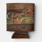 Rustikale Weihnachten Dosenkühler (Vorderseite)