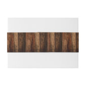 Rustikale Weihnachten Einladungsbanderole (Rückseitenbeispiel)