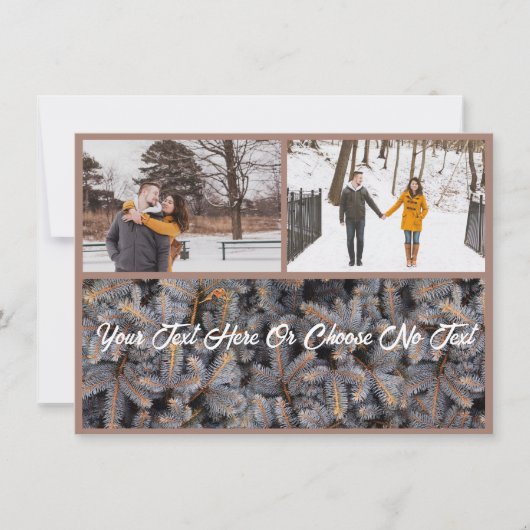 Rustikale Weihnachten Elegant Winter Solstice Wald (Vorderseite)