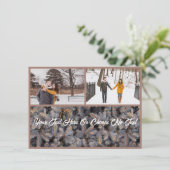 Rustikale Weihnachten Elegant Winter Solstice Wald (Stehend Vorderseite)