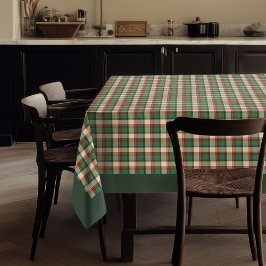 Rustikale Weihnachten im zeitlosen Tartan Karierte Tischdecke