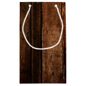 Rustikale Weihnachten Kleine Geschenktüte (Rückseite)