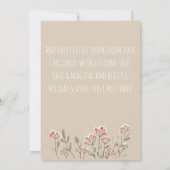 Rustikale Weihnachten Mitten Schnee Kitten Moderne (Rückseite)