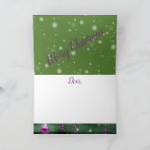 Rustikale Weihnachten - Neue Jahre Karte (Innenseite)