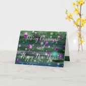 Rustikale Weihnachten - Neue Jahre Karte (Gelbe Blume)