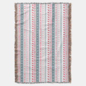 Rustikale Weihnachten Nordic inspiriert Decke (Vorderseite Vertikal)