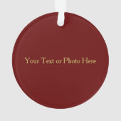 Rustikale Weihnachten Ornament (Rückseite)